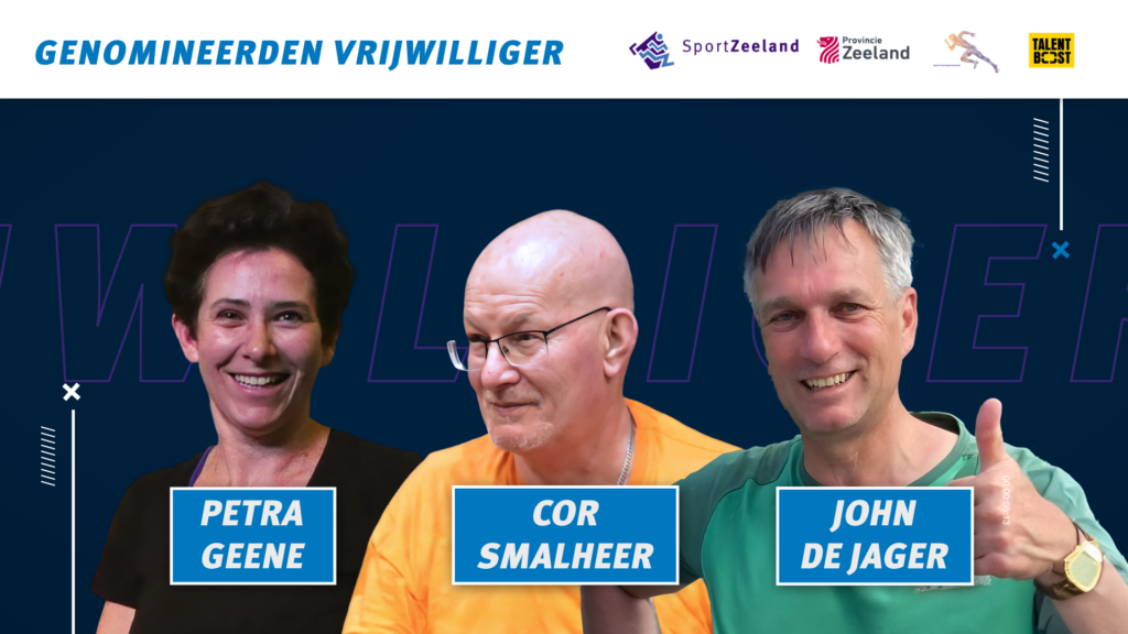 3 genomineerden sportvrijwilliger van het jaar 2023